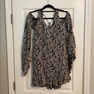 Swell bells leave long sleeve Mumu dress